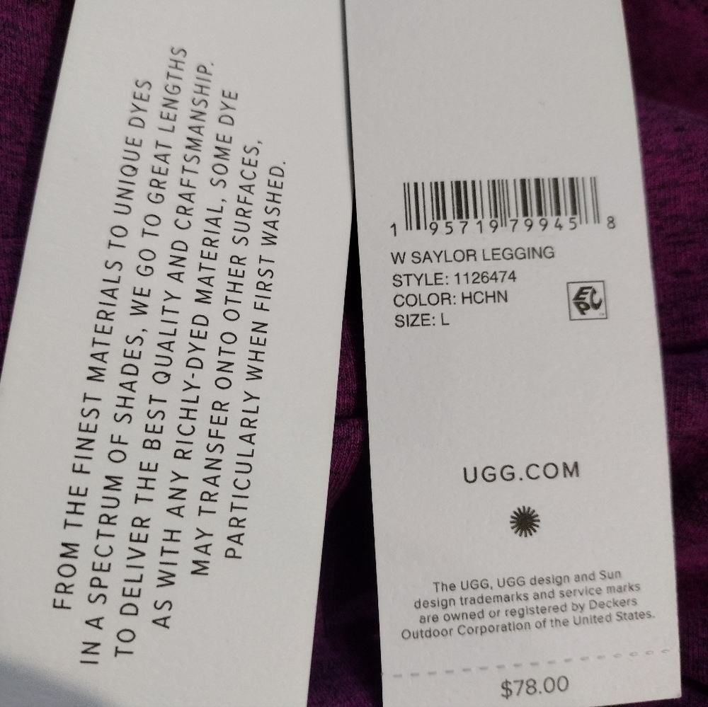 Ugg Saylor Legging Brand New with Tags - Picture 4 of 7
